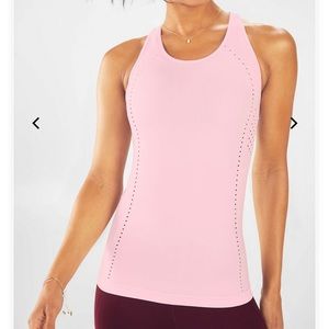 Fabletics delta seamless tank pink large